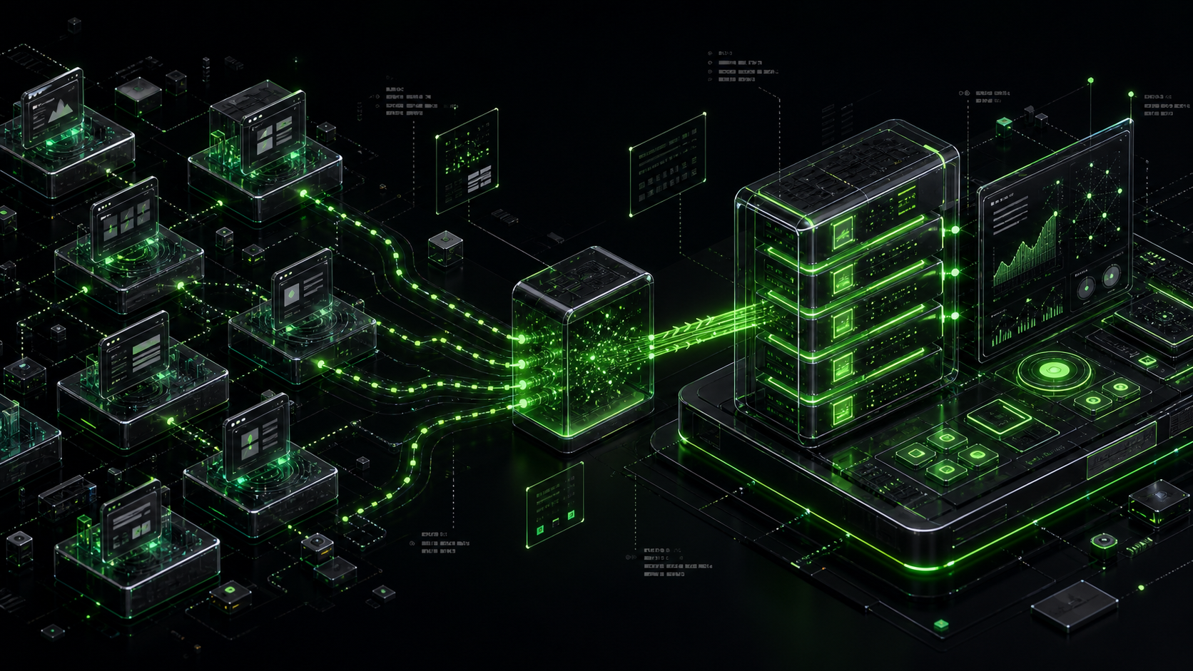 Isometric infrastructure cover for 7 Best AI Website Builders in 2026 — Tested and Ranked
