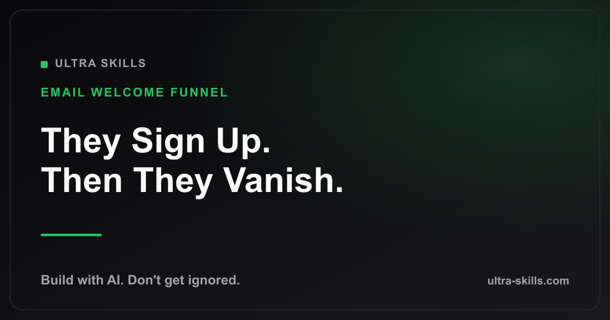 People Sign Up, Then Vanish — Because You Never Said Hello
