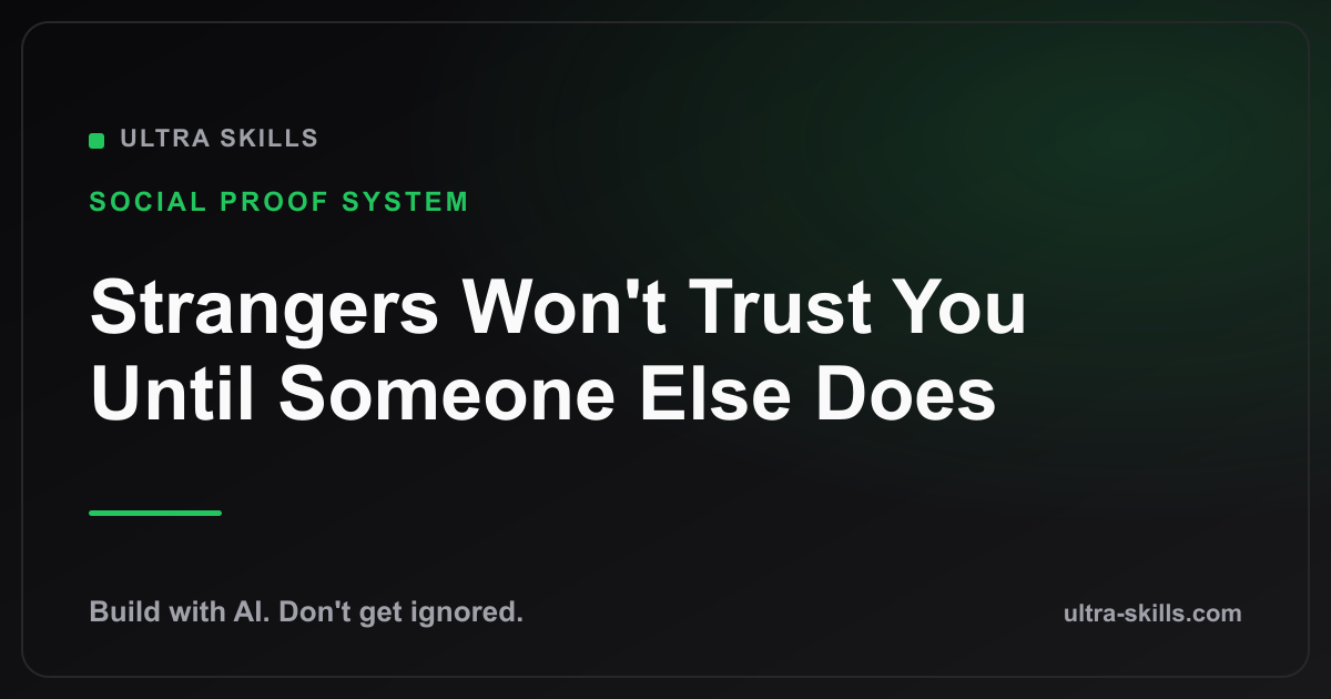 Strangers Won't Trust Your App Until Someone Else Does First